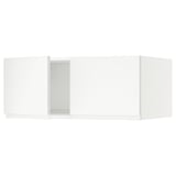 SEKTION Surmeuble réfr/cong 2 ptes, blanc/Voxtorp blanc mat, 36x24x15 "