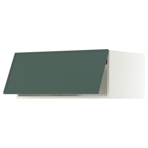 SEKTION Surmeuble réfr/cong, blanc/Aspudden gris-vert foncé, 36x24x15 "