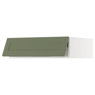 SEKTION Surmeuble réfr/cong, blanc/Axstad gris-vert, 36x24x10 "