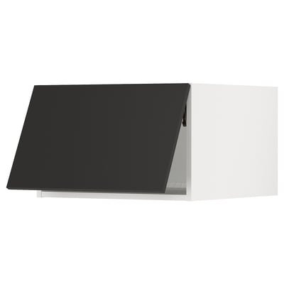 SEKTION Surmeuble réfr/cong, blanc/Nickebo anthracite mat, 24x24x15 "