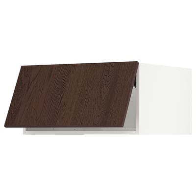 SEKTION Surmeuble réfr/cong, blanc/Sinarp brun, 30x24x15 "