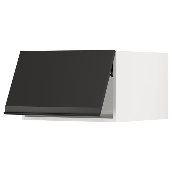 SEKTION Surmeuble réfr/cong, blanc/Upplöv anthracite mat, 24x24x15 "