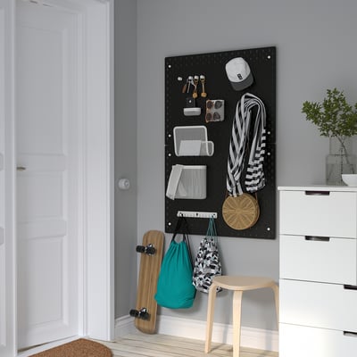 SVARTBJÖRK Miroir décoratif convexe, noir, 41 cm - IKEA