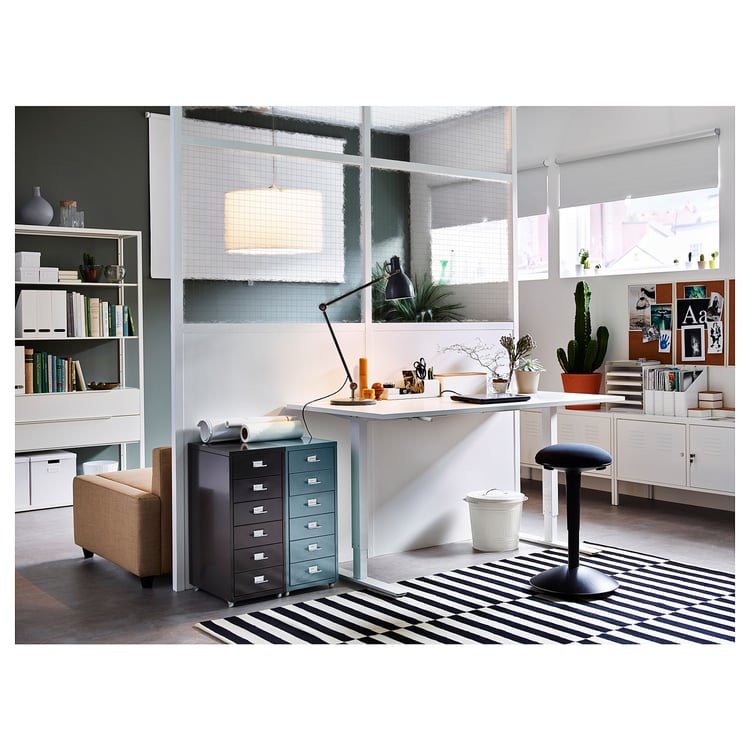 SKARSTA Plateau de table, blanc, 63x311/2" (160x80 cm) IKEA