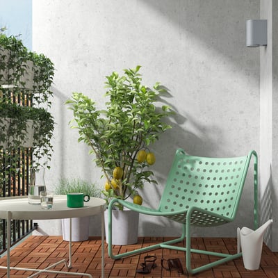 SKOGSÖN Fauteuil, vert clair extérieur