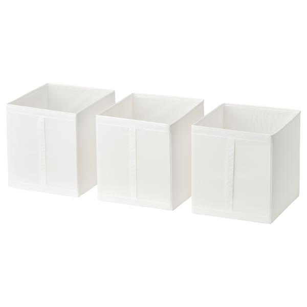 SKUBB Boîte-tiroir, blanc, 12 ¼x13 ½x13 "