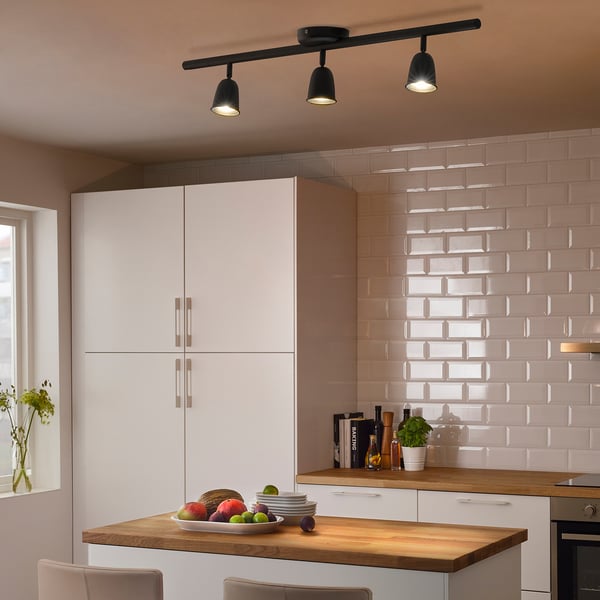SKURUP Rail plafond, 3 spots, noir