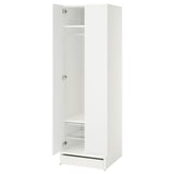 SMÅSTAD / UPPFÖRA Armoire-penderie, blanc/blanc, 23 5/8x25 5/8x77 1/8 "