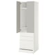 SMÅSTAD / UPPFÖRA Armoire-penderie, blanc gris/avec 3 tiroirs, 23 5/8x25 5/8x77 1/8 "