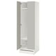 SMÅSTAD / UPPFÖRA Armoire-penderie, blanc/gris, 23 5/8x25 5/8x77 1/8 "