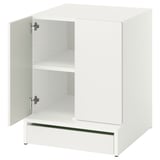 SMÅSTAD / UPPFÖRA Meuble de rangement, blanc blanc/avec 1 tablette, 23 5/8x25 5/8x29 7/8 "