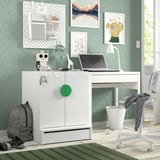 SMÅSTAD / UPPFÖRA Meuble de rangement, blanc blanc/avec 1 tablette, 23 5/8x25 5/8x29 7/8 "