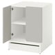 SMÅSTAD / UPPFÖRA Meuble de rangement, blanc gris/avec 1 tablette, 23 5/8x25 5/8x29 7/8 "