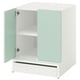 SMÅSTAD / UPPFÖRA Meuble de rangement, blanc vert clair/avec 1 tablette, 23 5/8x25 5/8x29 7/8 "