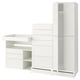 SMÅSTAD / UPPFÖRA Rangement, blanc avec cadre/avec table à langer, 82 5/8x31 1/2x77 1/8 "