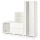 SMÅSTAD / UPPFÖRA Rangement, blanc/avec cadre, 70 7/8x25 5/8x77 1/8 "