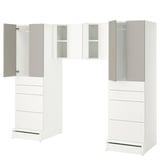 SMÅSTAD / UPPFÖRA Rangement, blanc/gris, 94 1/2x25 5/8x77 1/8 "