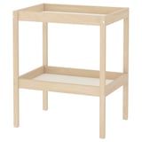 SNIGLAR Table à langer, hêtre/blanc, 28 3/8x20 7/8 "