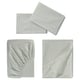 SOLFIBBLA Ensemble draps, blanc vert/rayure, Très grand 2 places