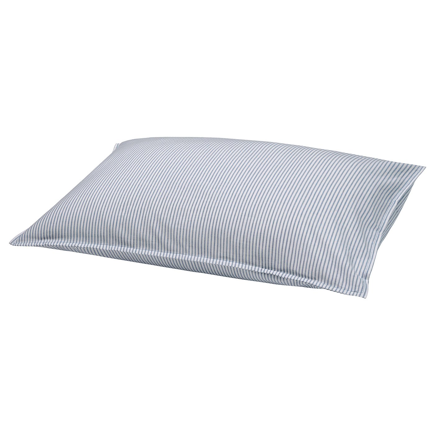SOLFIBBLA Taie d'oreiller, blanc bleu/rayure, Grand 2 places