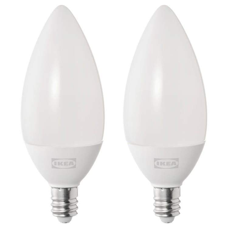 SOLHETTA ampoule à DEL E12 250 lumens, flamme/opalin IKEA CA