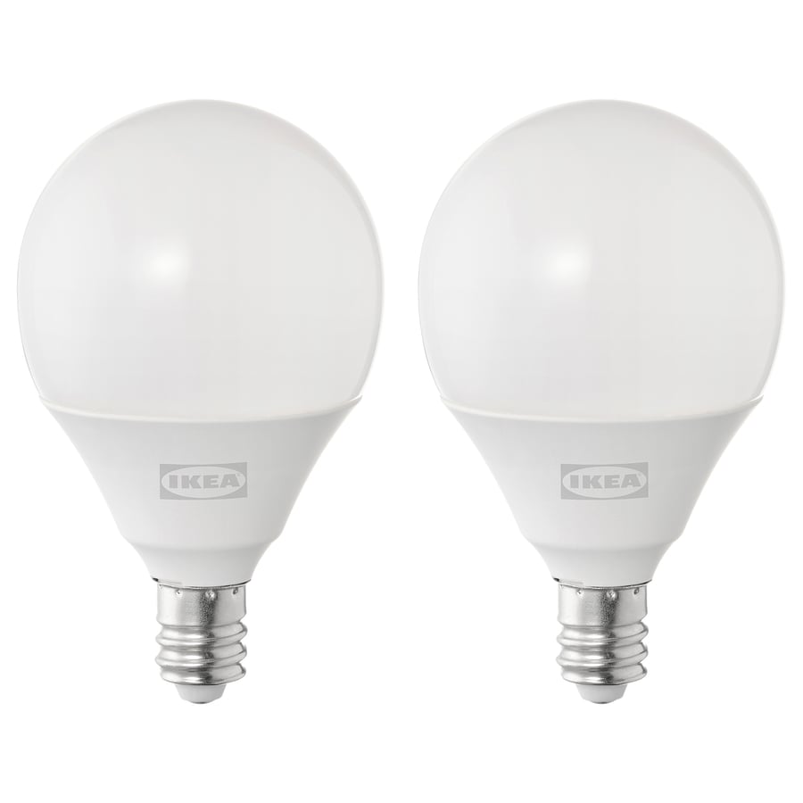 SOLHETTA ampoule à DEL E12 250 lumens, sphérique opalin IKEA CA
