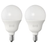 SOLHETTA Ampoule à DEL E12 450 lumens, sphérique opalin