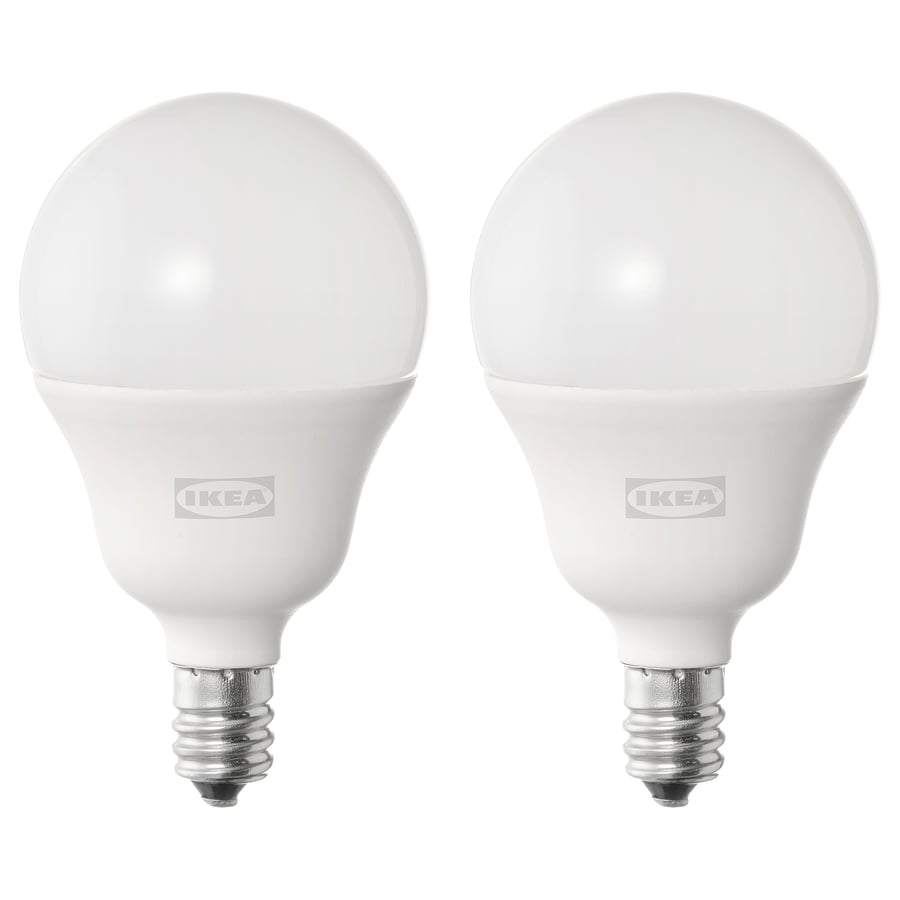 SOLHETTA ampoule à DEL E12 450 lumens, sphérique opalin IKEA CA