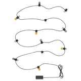 SOLVINDEN Guirlande lumineuse DEL 12 ampoules, à pile/extérieur multicolore