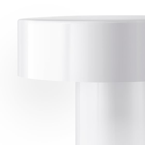 SOLVINDEN Lampe de table à DEL, à pile/extérieur blanc, 7 7/8 "