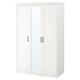SONGESAND Armoire-penderie, blanc, 47 1/8x23 5/8x75 1/4 "