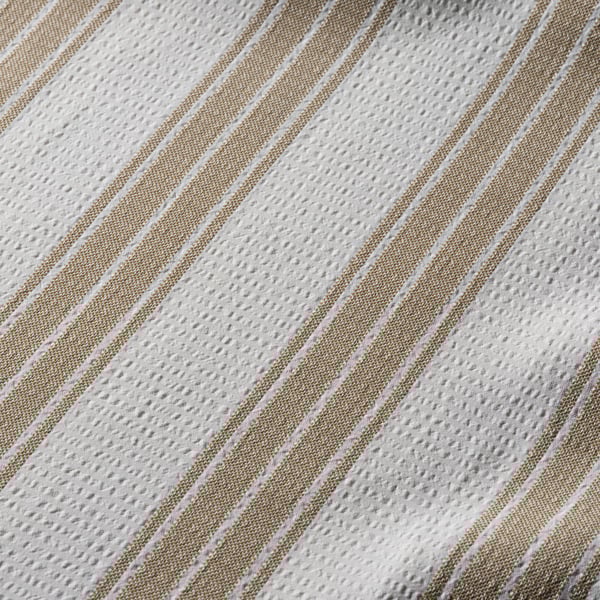 STAVBJÖRNBÄR Rideau de douche, beige/blanc, 72x72 "