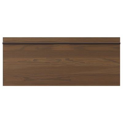 STENSTA Façade de tiroir, brun foncé frêne plaqué, 36x15 "