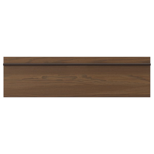 STENSTA Façade de tiroir, brun foncé frêne plaqué, 36x10 "