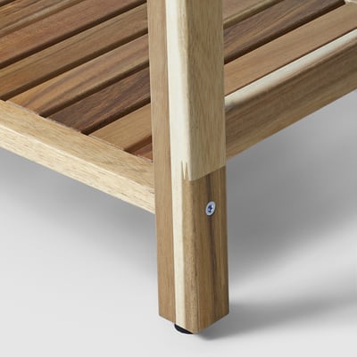 STOREDAMM Étagère, acacia, 23 5/8x28 "