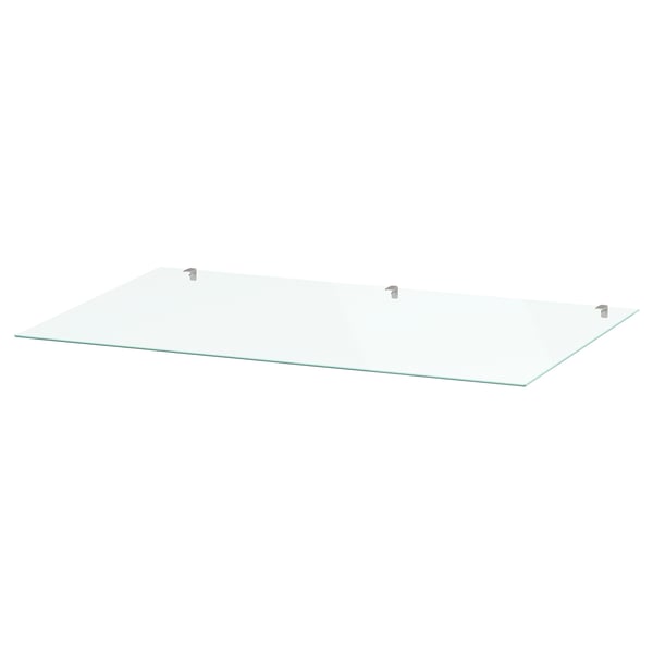 STORKLINTA Plateau en verre, transparent, 27 1/2x18 7/8 "