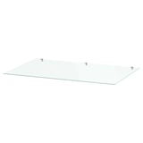 STORKLINTA Plateau en verre, transparent, 27 1/2x18 7/8 "