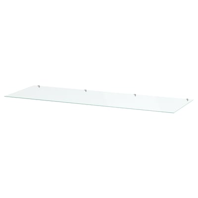 STORKLINTA Plateau en verre, transparent, 55 1/8x18 7/8 "