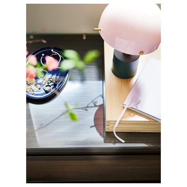 STORKLINTA Plateau en verre, transparent, 19 5/8x18 7/8 "