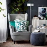 STRANDMON Fauteuil à oreilles, Vibberbo noir/beige