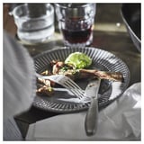 STRIMMIG Assiette à salade, grès gris, 8 "