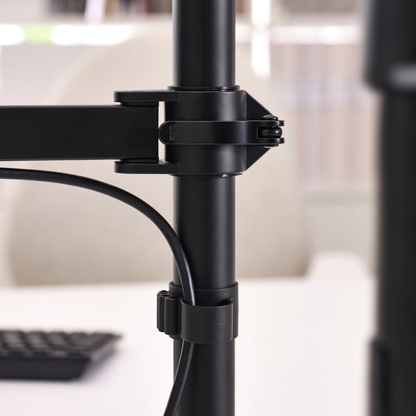 STUBBERGET Support ordinateur avec bras, noir