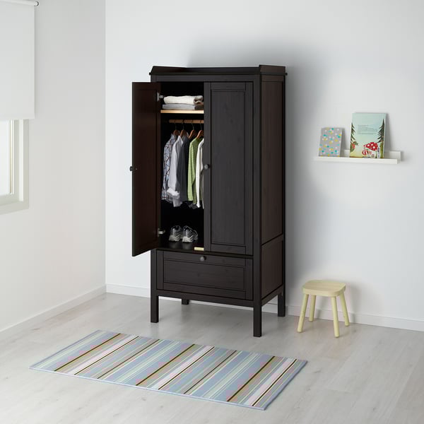 Sundvik Armoire Penderie Brun Noir 80x50x171cm Ikea Canada Ikea
