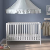 SUNDVIK Lit de bébé, blanc, 27 1/2x52 "