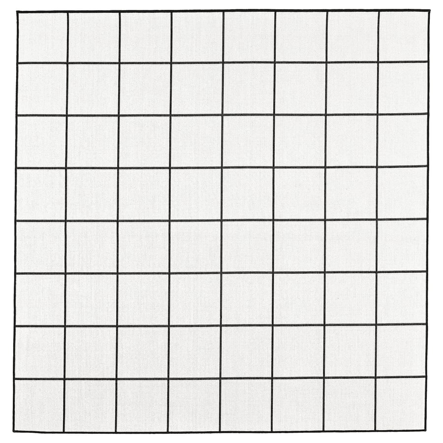 SVALLERUP Tapis Tiss Plat Int ext rieur Noir blanc 200x200 Cm 6 7 svallerup-tapis-tiss-plat-int-ext-rieur-noir-blanc-200x200-cm-6-7