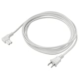 SYMFONISK Cordon d'alimentation, textile/blanc, 11 ' 6 "