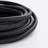 SYMFONISK Cordon d'alimentation, textile/noir, 11 ' 6 "