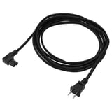 SYMFONISK Cordon d'alimentation, textile/noir, 11 ' 6 "