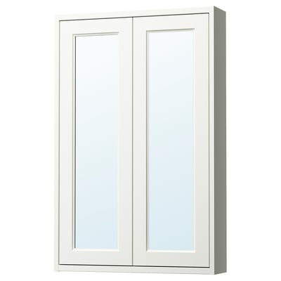 TÄNNFORSEN Armoire à pharmacie 2 portes, blanc, 24x6x37 "