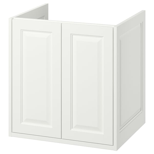 TÄNNFORSEN Meuble-lavabo à portes, blanc, 24x21x25 1/8 "